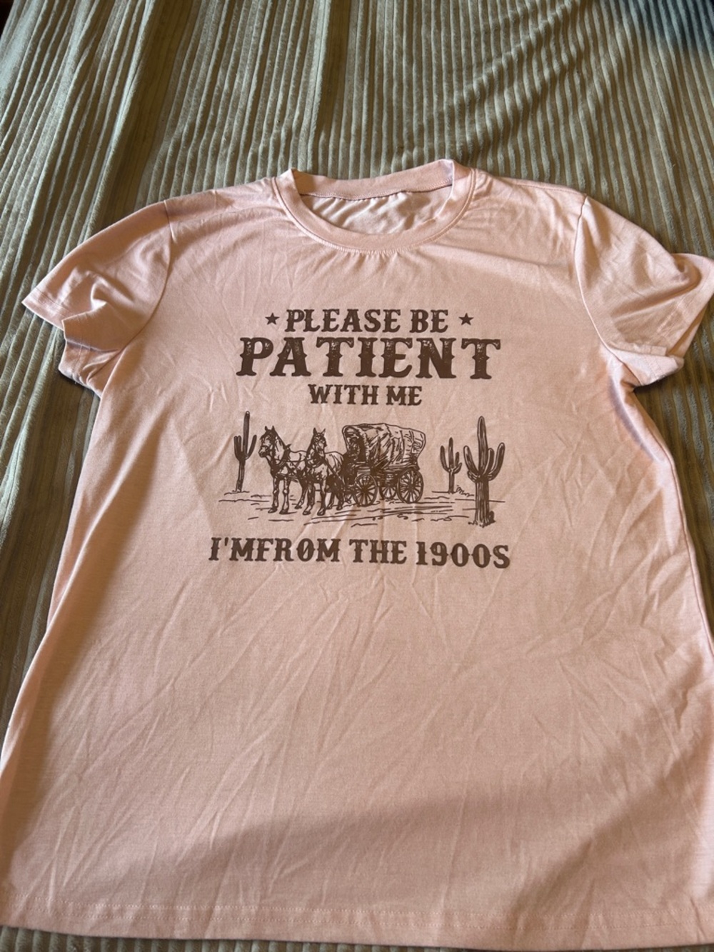 Please Be Patient With Me Pink Graphic Tee